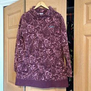 Floral Burgundy Long Sleeve Top
